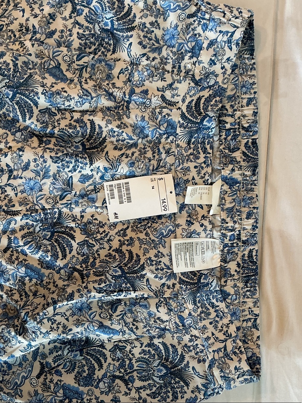 H&M Blue Floral Shorts